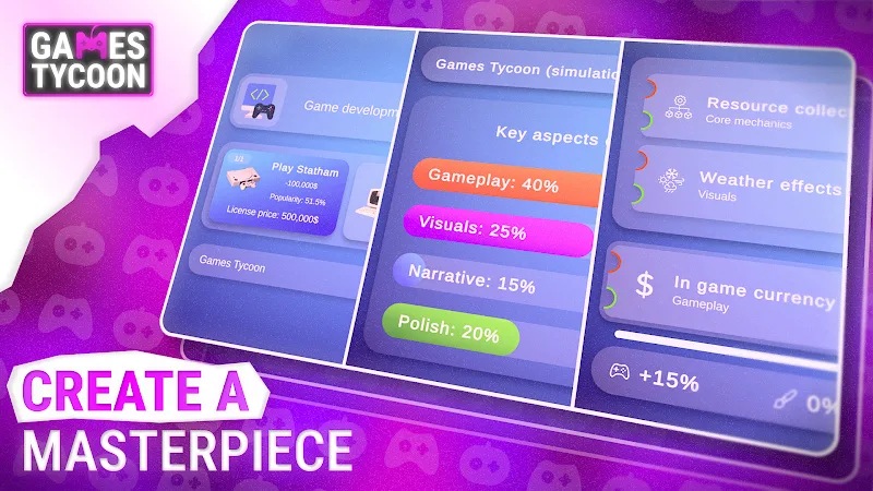 Games Tycoon Pro gameplay screenshot 2