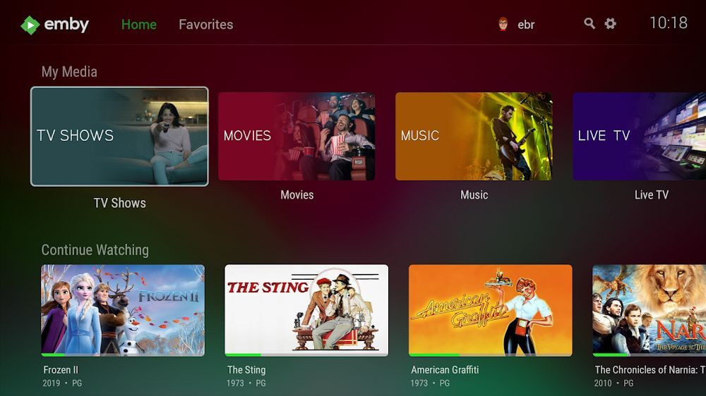 Captura de pantalla 2 de Emby for Android TV