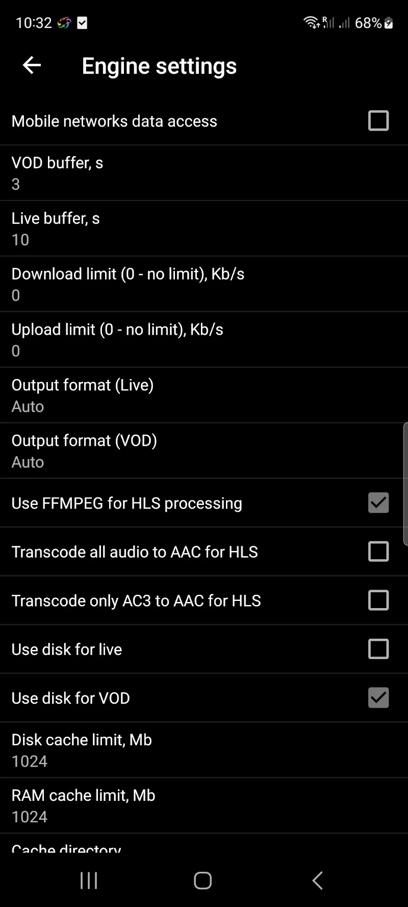 Capture d'écran de l'application Ace Stream 4