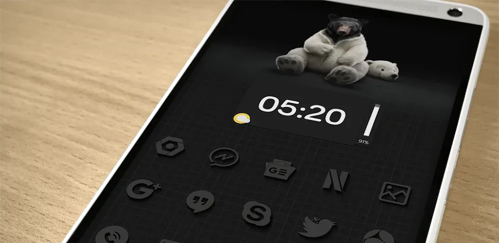 Capture d'écran 1 de Type-4 Icon Pack