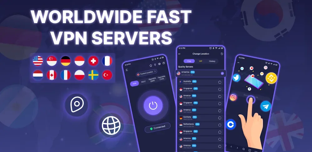 Capture d'écran de l'application VPN - Fast Secure Proxy 1