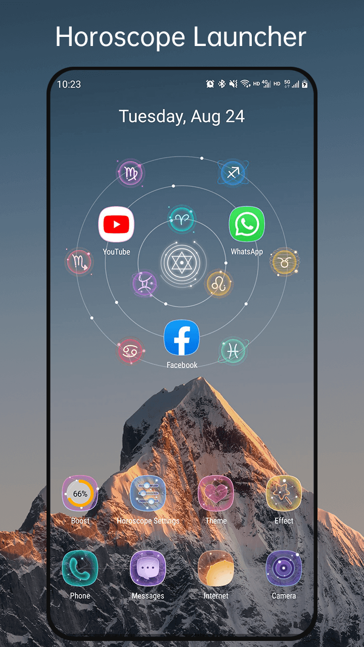 Capture d'écran Horoscope Launcher 2