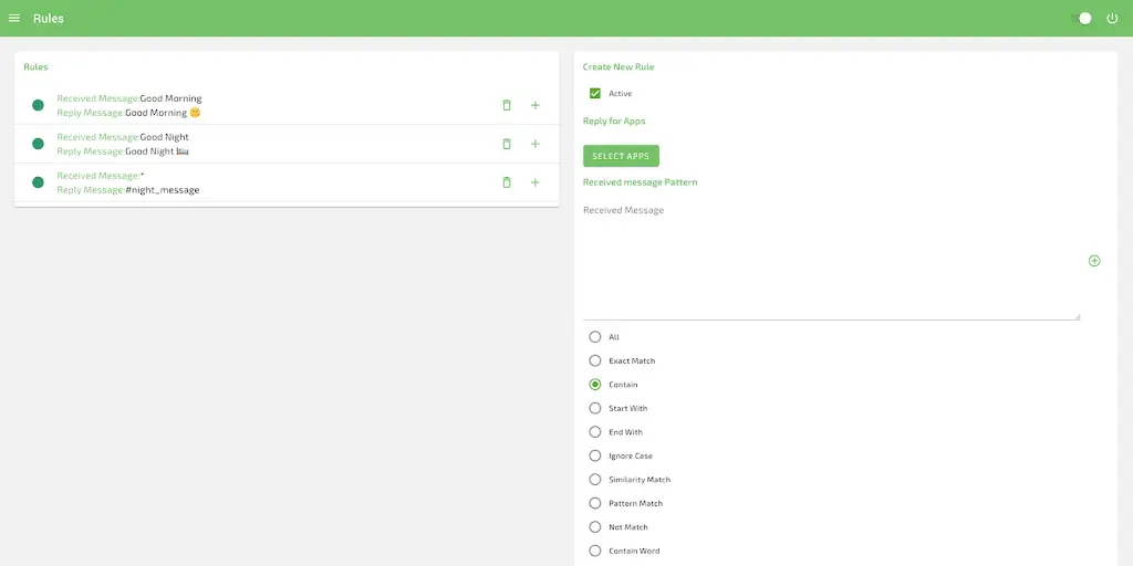 Capture d'écran de l'application All Auto Responder 5