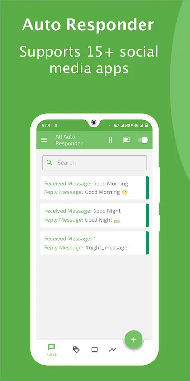 Capture d'écran de l'application All Auto Responder 6