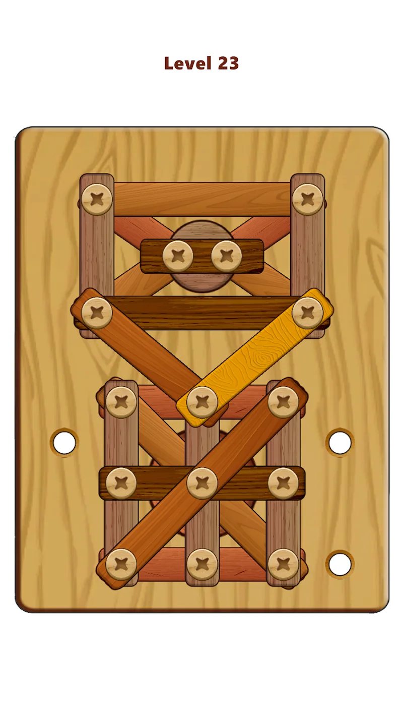Wood Nuts & Bolts Puzzle capture d'écran 3