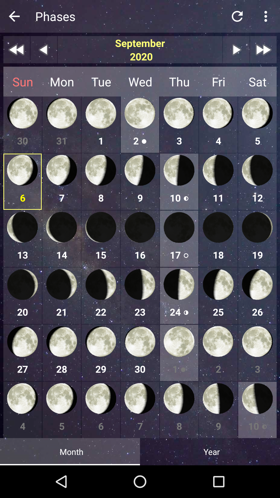 Capture d'écran 3 de l'application Daff Moon Phase