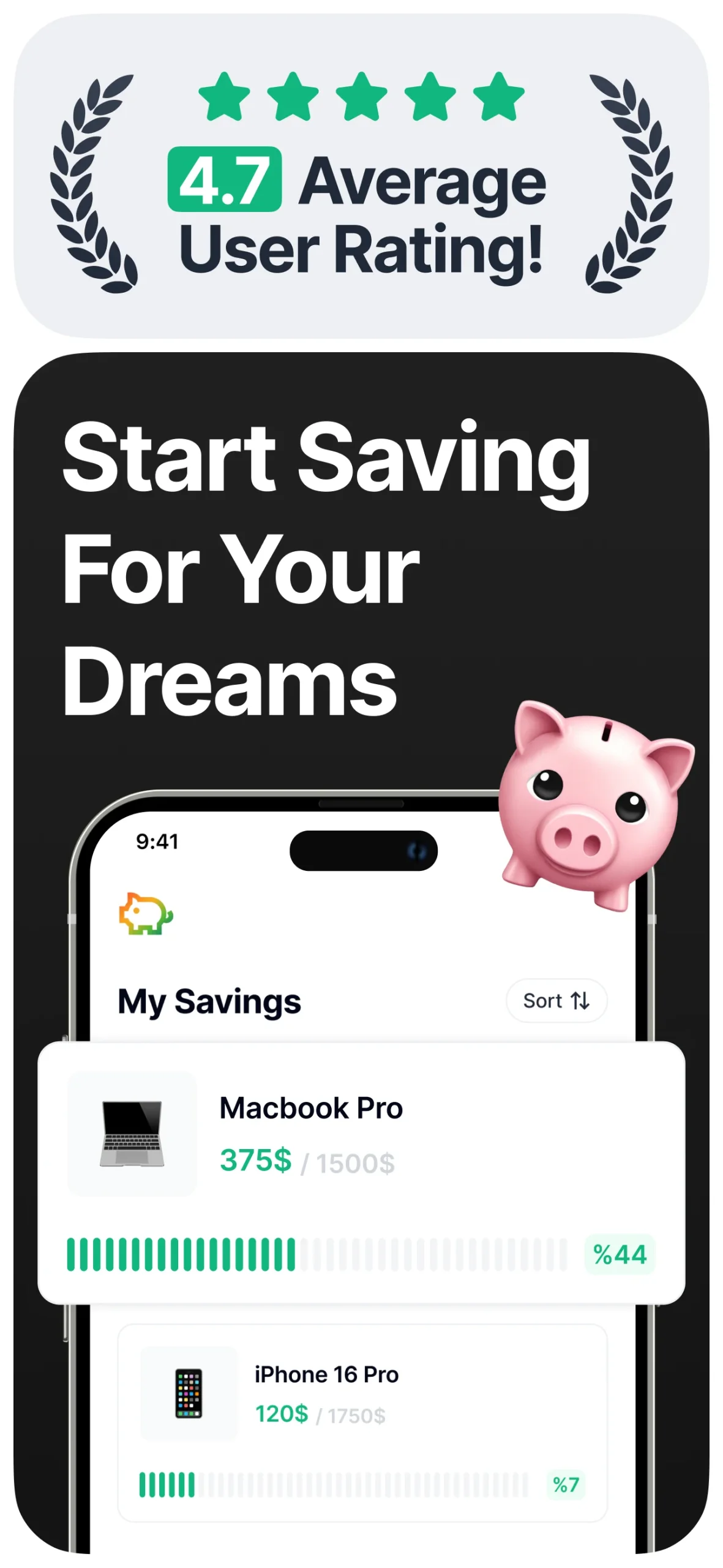 Capture d'écran de l'application Money Box Savings Goal Tracker 1