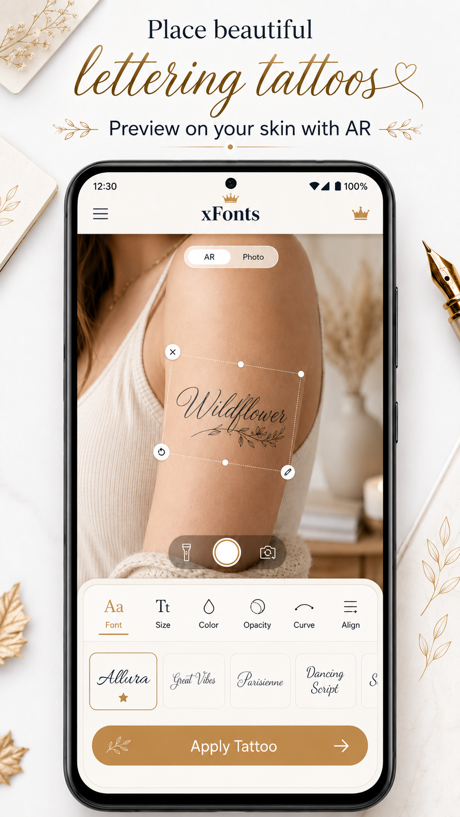 Capture d'écran xFonts - Font Design App 5
