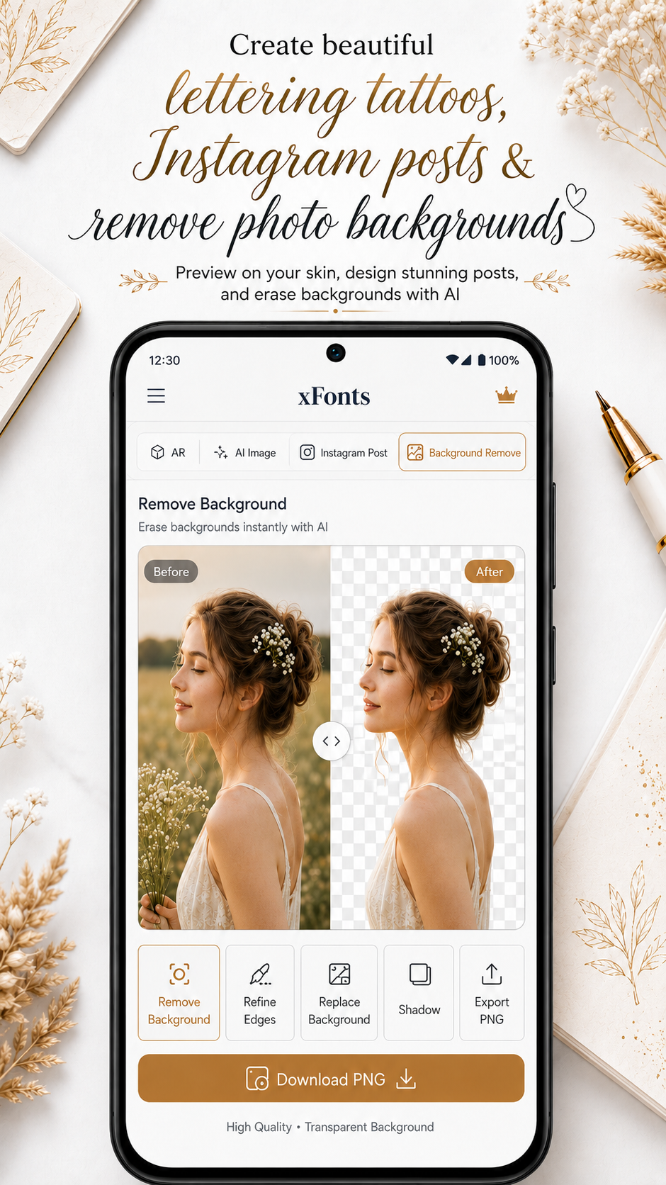 Capture d'écran xFonts - Font Design App 2