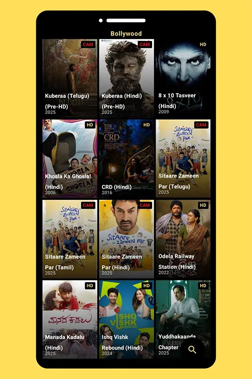 Capture d'écran de l'application Pikashow APK 3