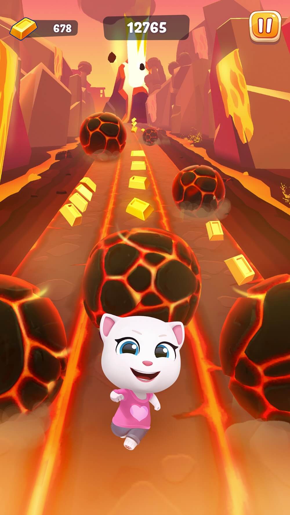 Capture d'écran du gameplay de Talking Tom Time Rush 3