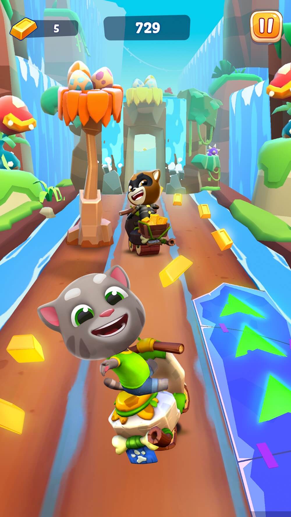 Capture d'écran du gameplay de Talking Tom Time Rush 2