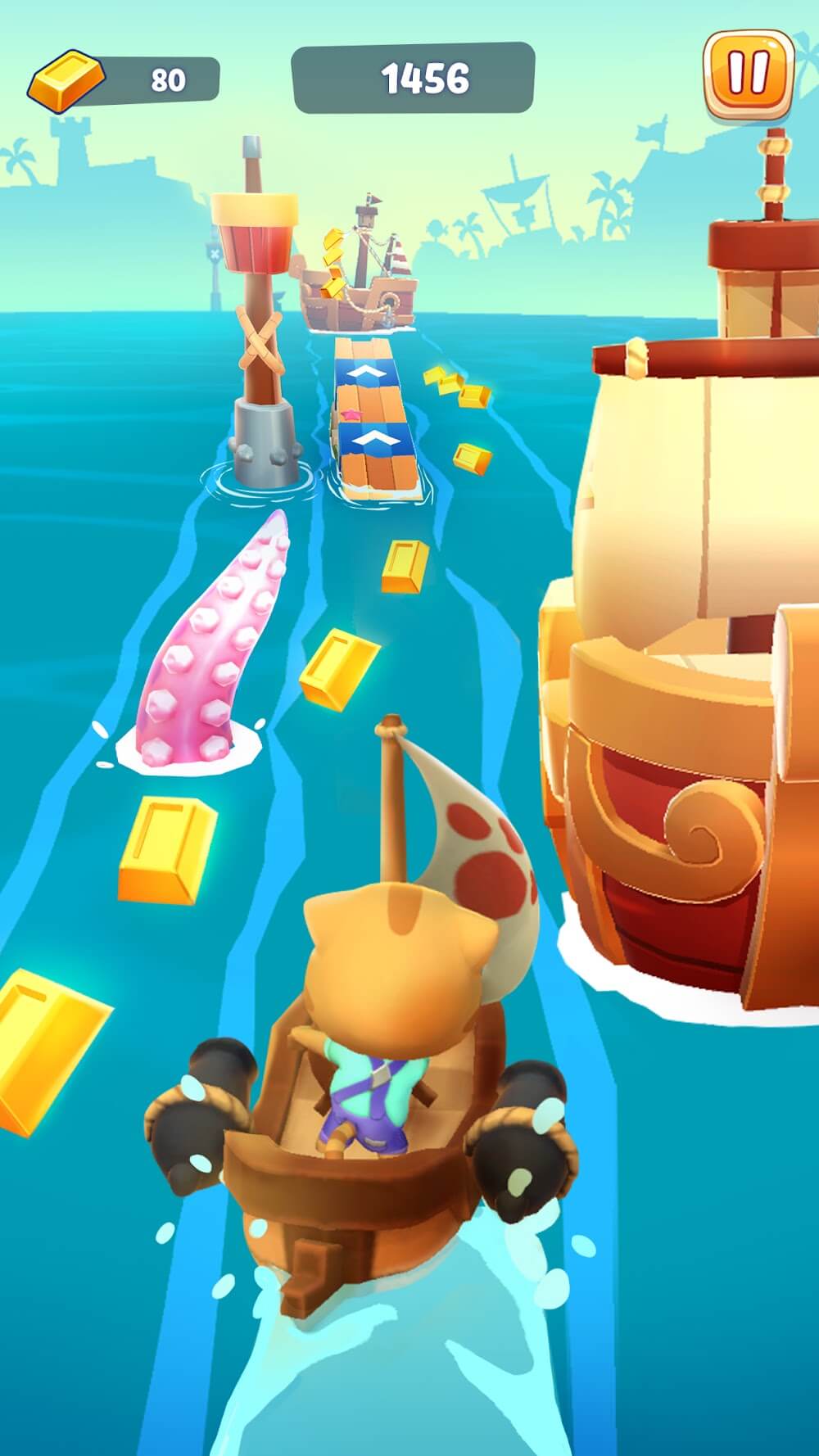 Capture d'écran du gameplay de Talking Tom Time Rush 5