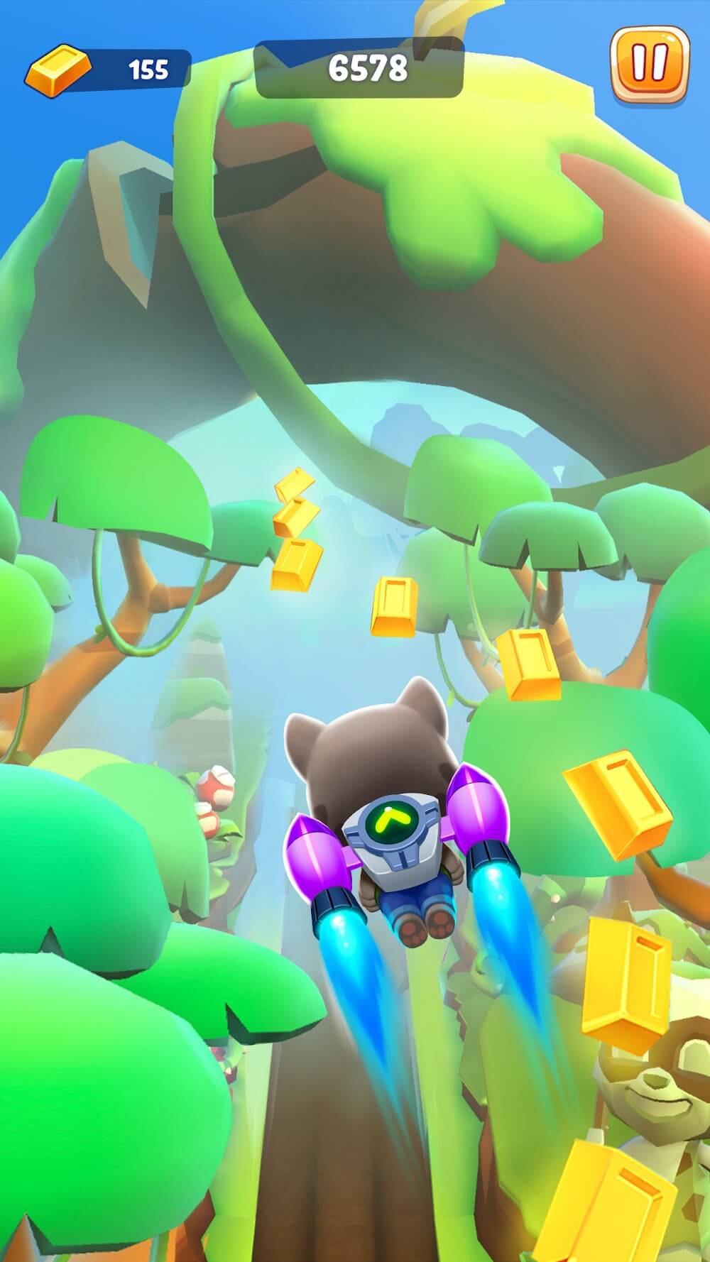 Capture d'écran du gameplay de Talking Tom Time Rush 4