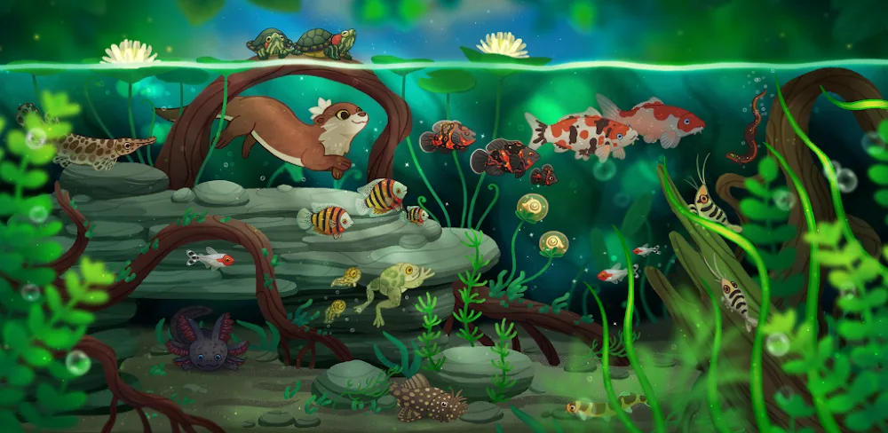 Tangkapan layar gameplay Pondlife 1