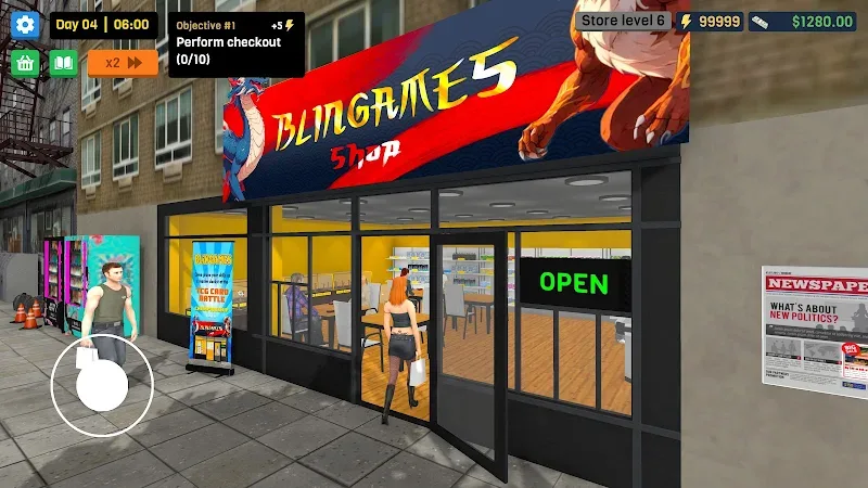 Preview gameplay Trading Card Mart Owner 2