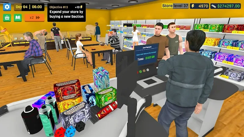 Preview gameplay Trading Card Mart Owner 3