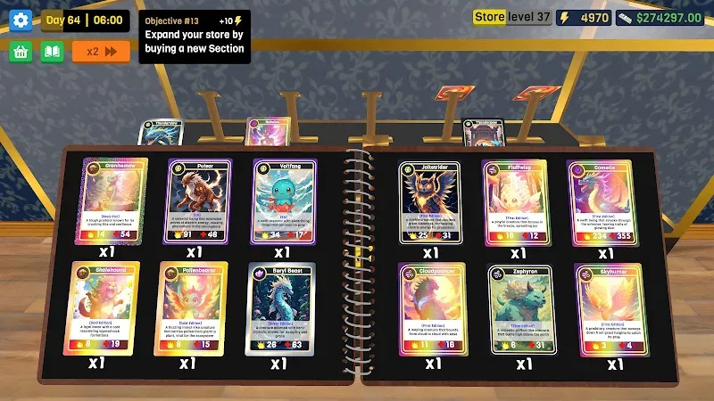 Preview gameplay Trading Card Mart Owner 4