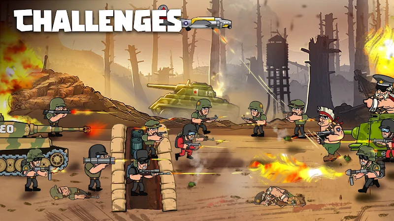 Capture d'écran du gameplay de War Strategy Game: RTS WW2 2