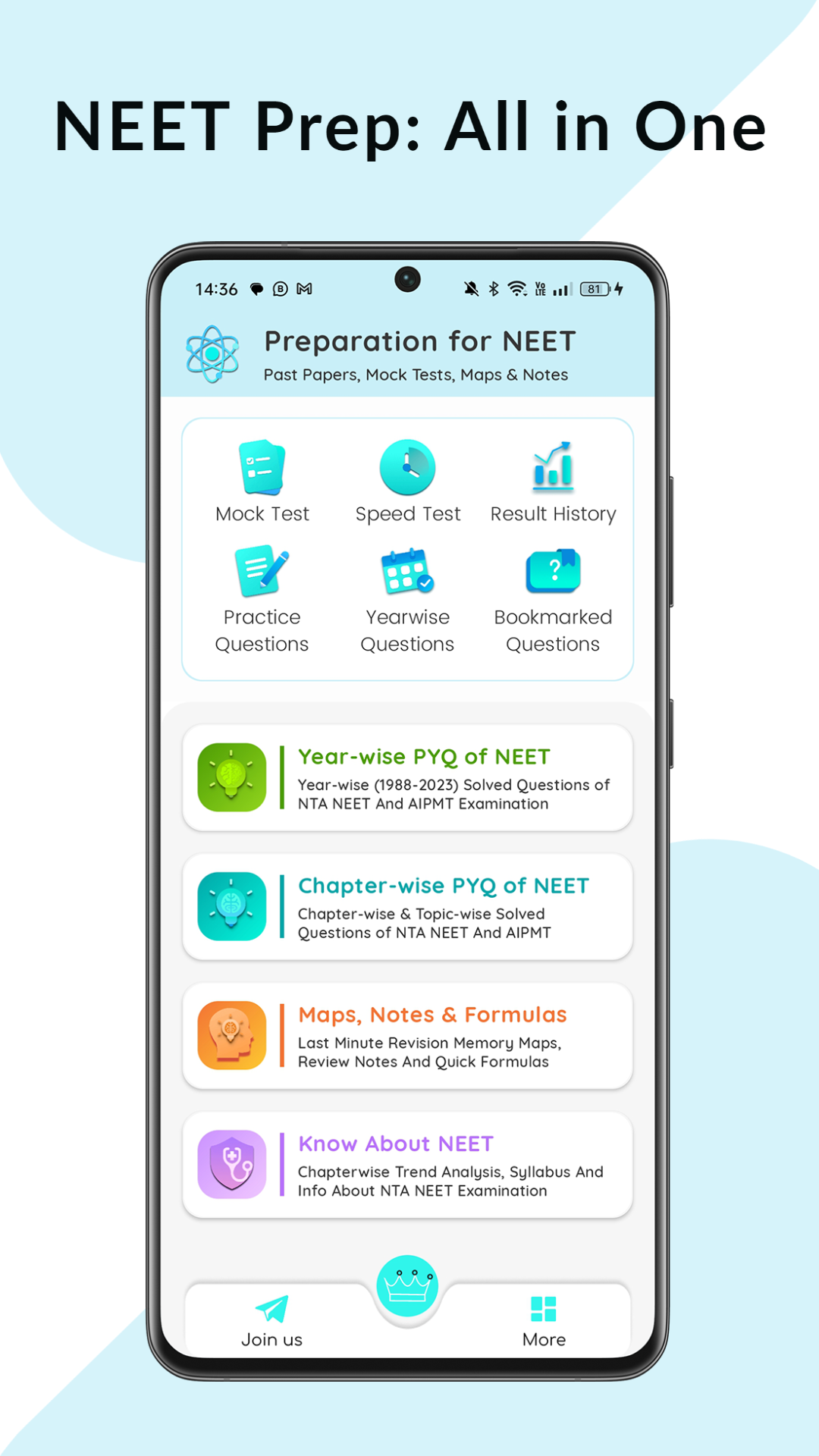 Physics: 39 Year Paper of NEET aperçu de l'application 1