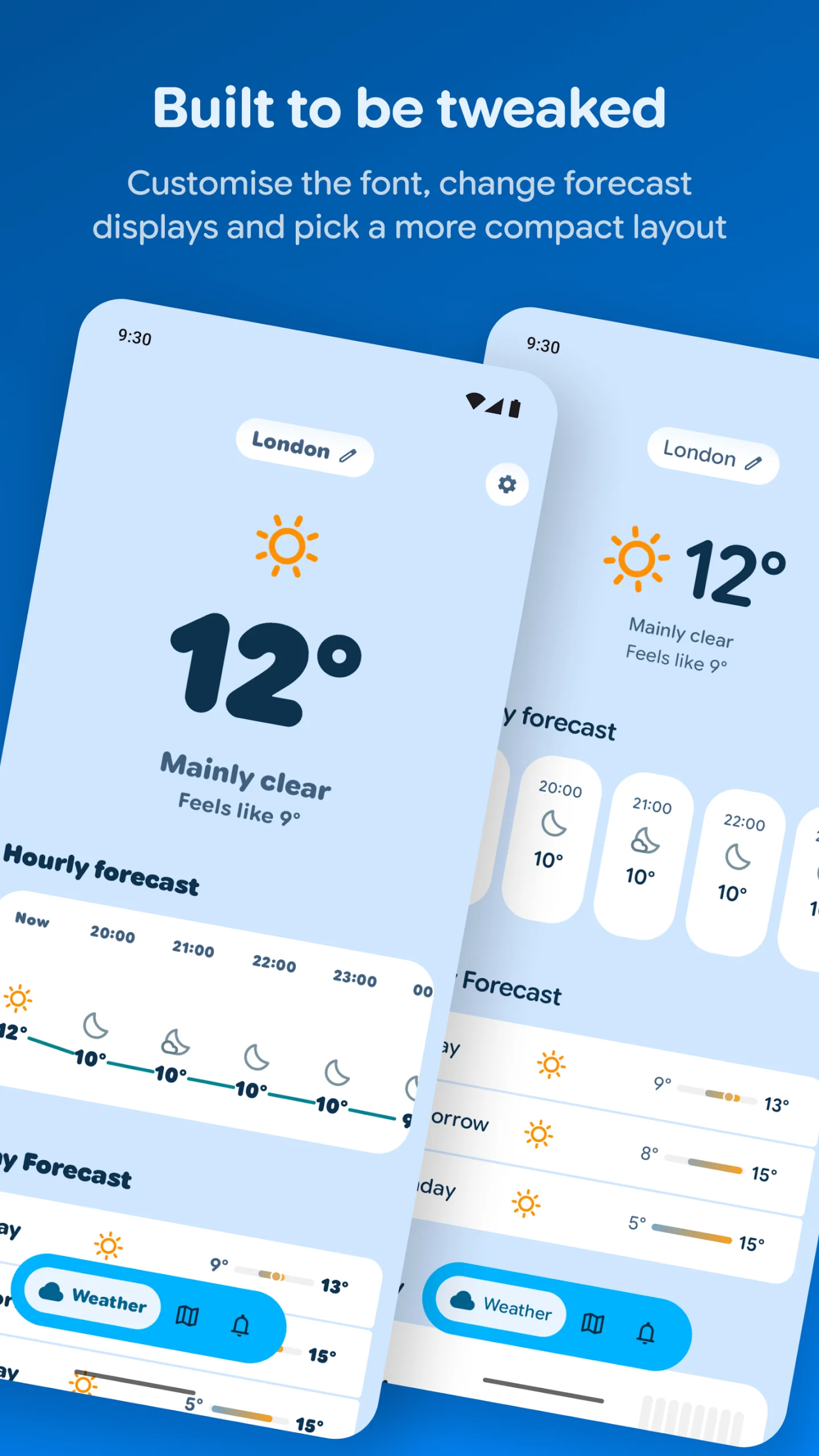 Capture d'écran de l'application Gradient Weather 2