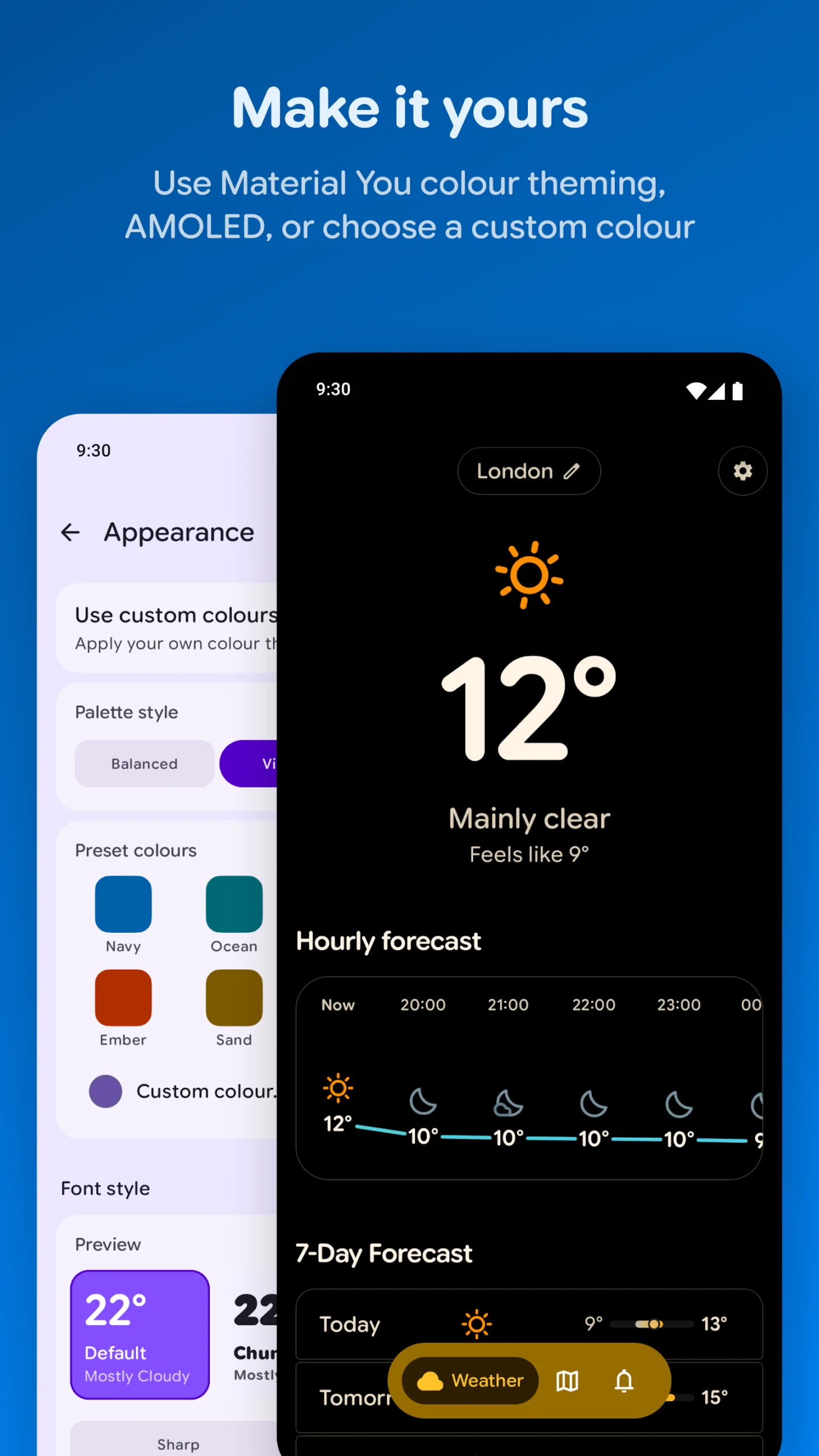 Capture d'écran de l'application Gradient Weather 1
