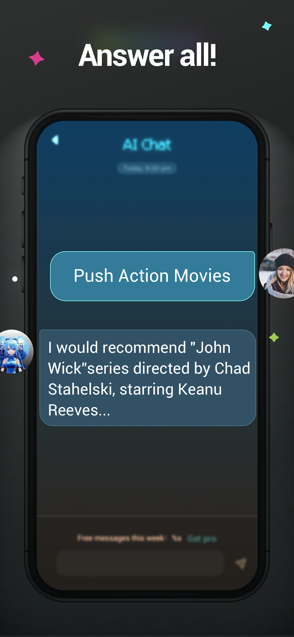 Capture d'écran de l'application AI Chat Bot AI Friend 3