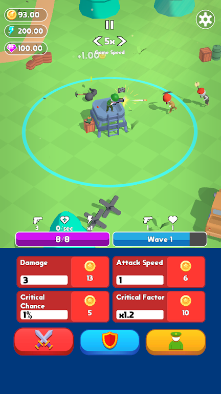 Tower Hero Idle: Army Rush 3D capture d'écran 2