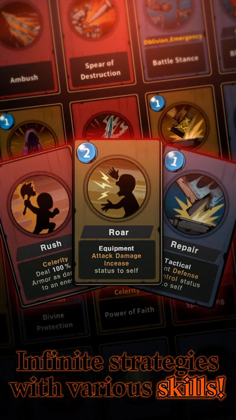 Aperçu du gameplay de Titan Slayer: Deckbuilding RPG 2
