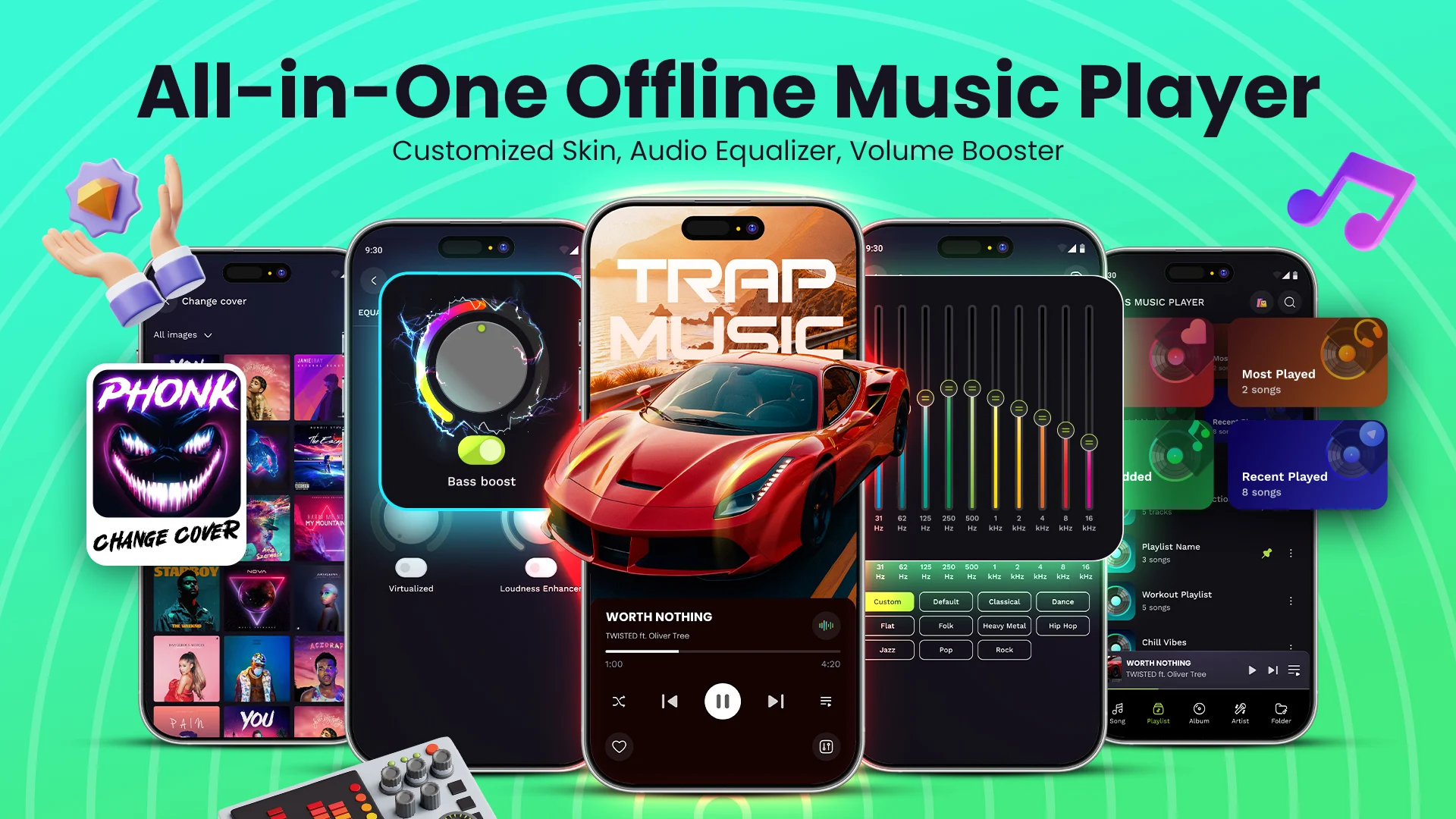 Capture d'écran 1 de Offline Music Player – MP3 App