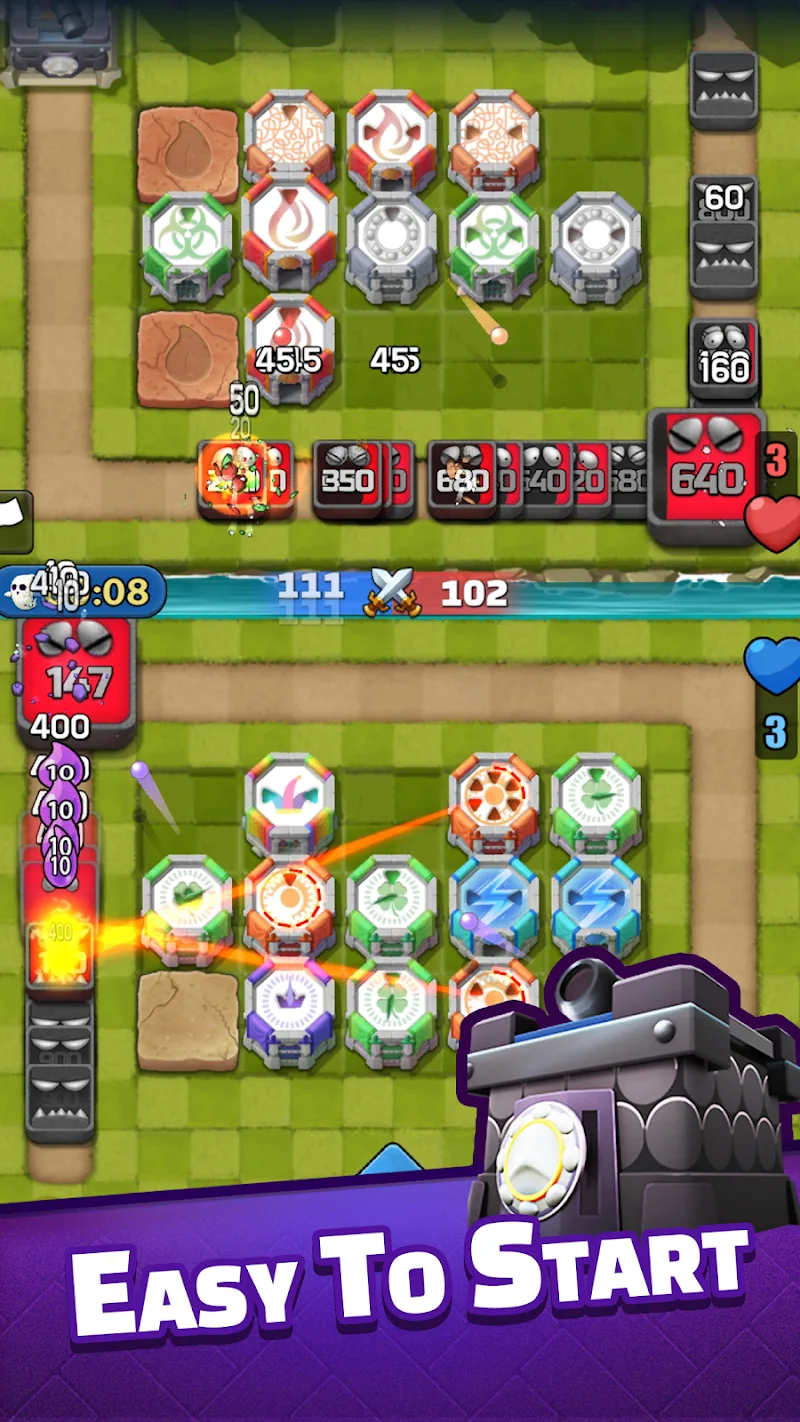 Capture d'Écran 4 de Tower Defense PvP Tower Royale