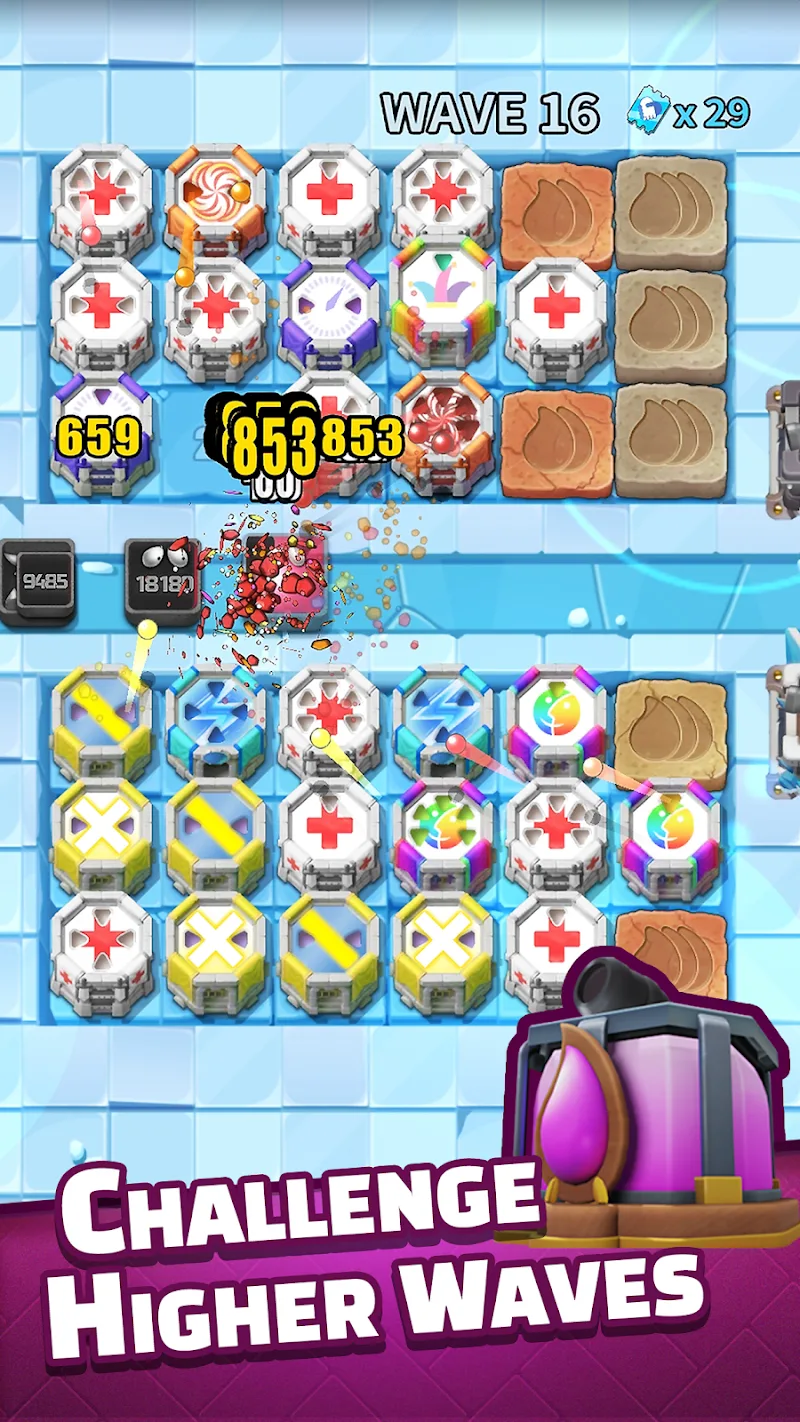Capture d'Écran 3 de Tower Defense PvP Tower Royale