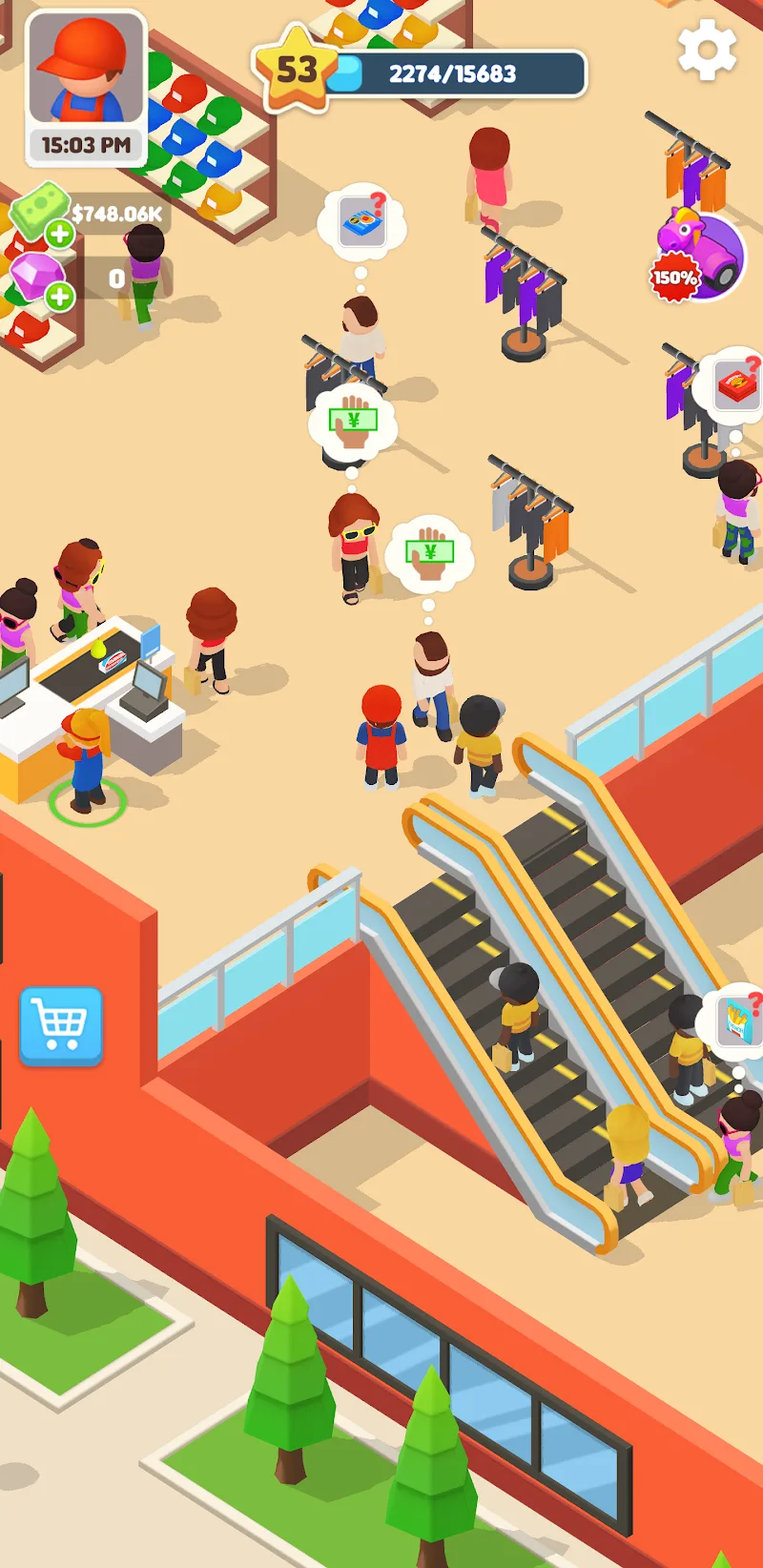 Capture d'écran du gameplay de My Supermarket! 4
