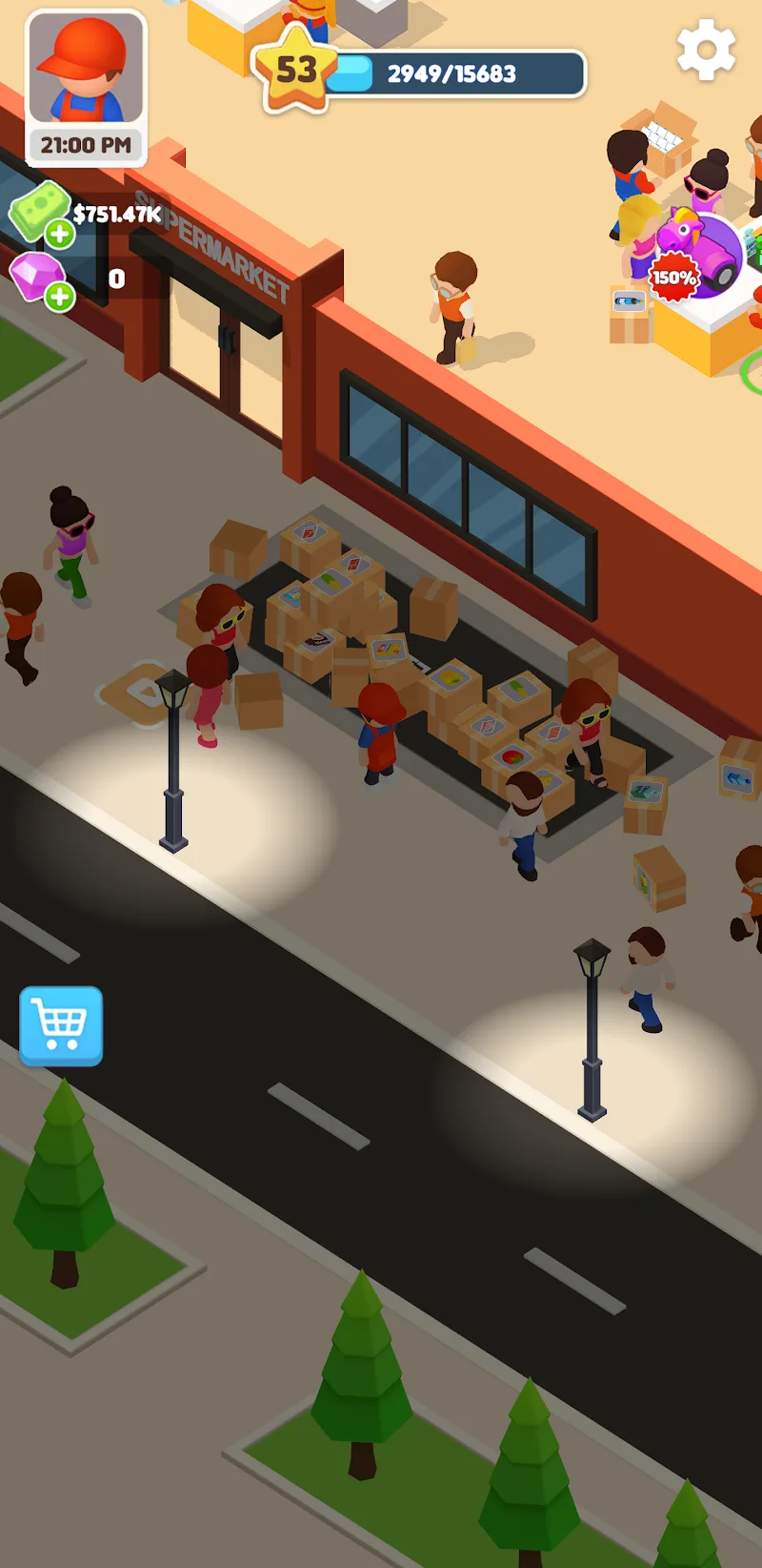 Capture d'écran du gameplay de My Supermarket! 5