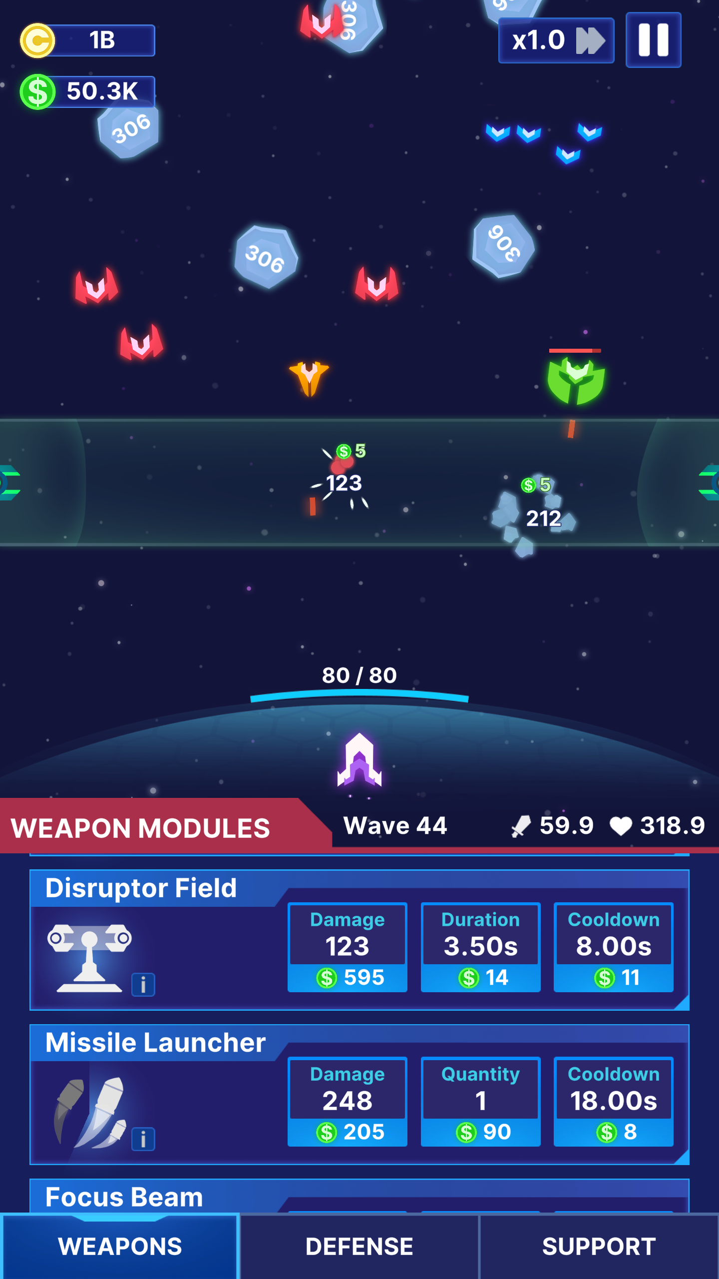 Idle Space Fleet capture d'écran 1