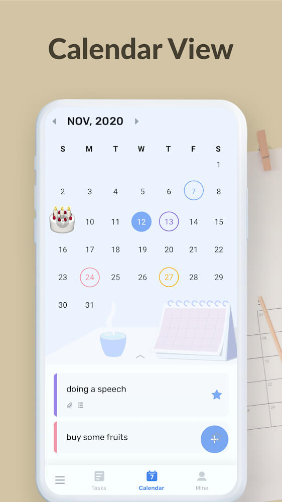 Предпросмотр To Do List приложения 6